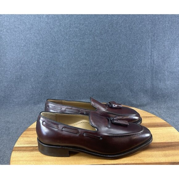 Johnston And Murphy Aristocraft Tassled Moc Loafers Brown Mens 8EEE Worn Once - Picture 1 of 11
